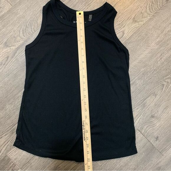 DANSKIN Tank Top Women’s Small Black Ribbed Round Neck. - Picture 6 of 9